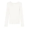 Adeline Long Sleeved Top in Soft White