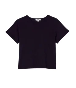 Adine Cropped Tee in Black