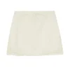 Aegle Linen Embroided Skirt in White