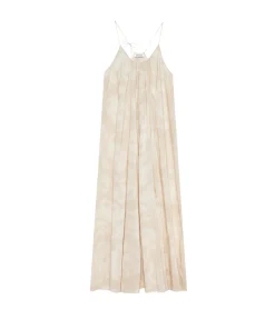 Aida Maxi Dress in Oat Mushroom