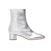 Allegra Nappa Leather Boot in Silver