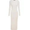 Aspen Knit Polo Dress in Crisp White