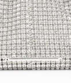 Atomic Mini Hobo in White Crystal Mesh