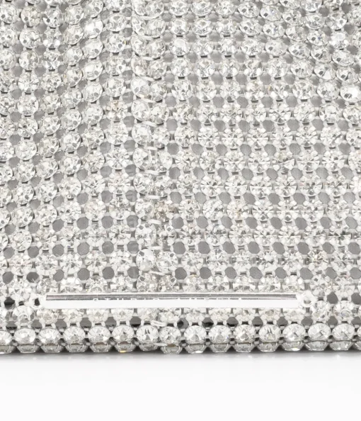 Atomic Mini Hobo in White Crystal Mesh