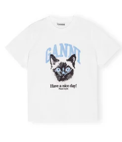 Basic Jersey Cat Relaxed T-shirt