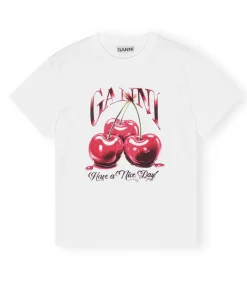 Basic Jersey Cherry Relaxed T-shirt