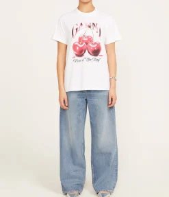Basic Jersey Cherry Relaxed T-shirt