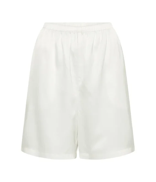 Beau Silk Blend Short in Ivory