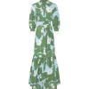 Bianca Shirtdress in Waterlily Green