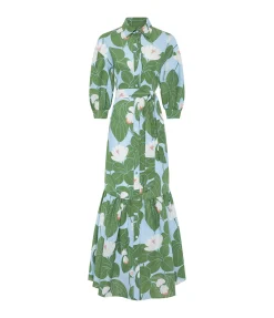 Bianca Shirtdress in Waterlily Green
