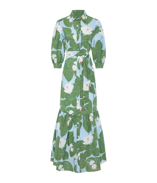 Bianca Shirtdress in Waterlily Green