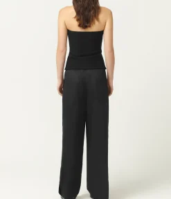 Buckle Halter Top in Black