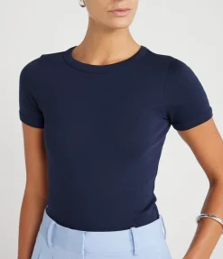 Car Tee in Navy