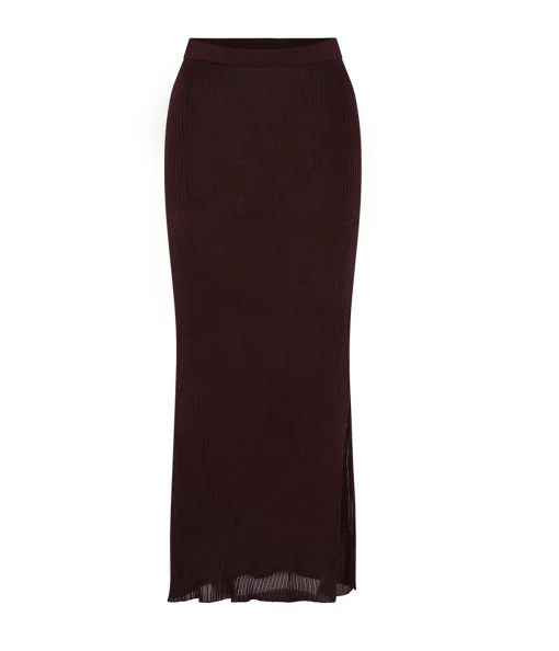 Carrie Midi Skirt in Cocoa