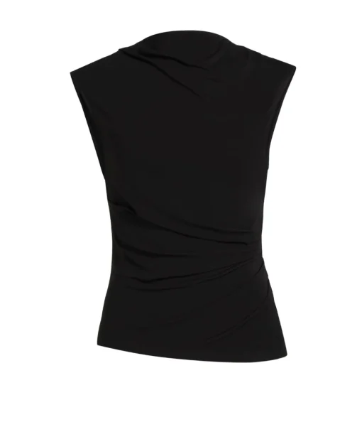 Casmi Short Sleeve Top in Black