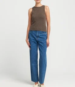 Chloe Sleeveless Tank in Rye