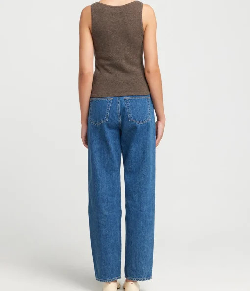 Chloe Sleeveless Tank in Rye