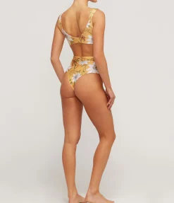 Claude Knotted Bikini Top in Pasiflora