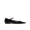 Cleo Leather Flat in Black