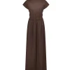Costa Dress in Chocolate