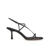 Cross Front Heel in Black