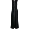 Crush Contrast Bind Maxi Tank Dress in Black and Cream