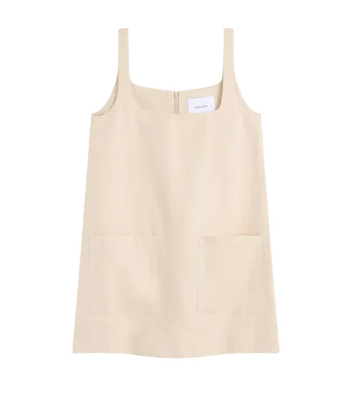 Delphi A-Line Mini Dress in Sand