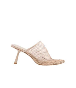 Dolly Mesh Mule in Nude