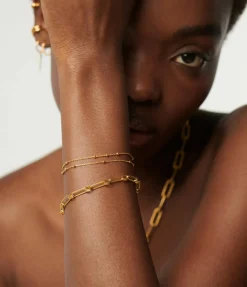 Double Chain Bracelet in Gold