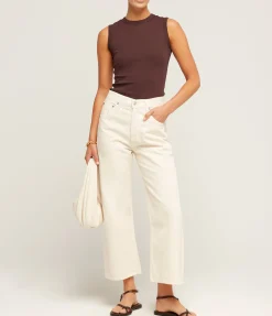 Esme High Neck Tank in Choco Plum