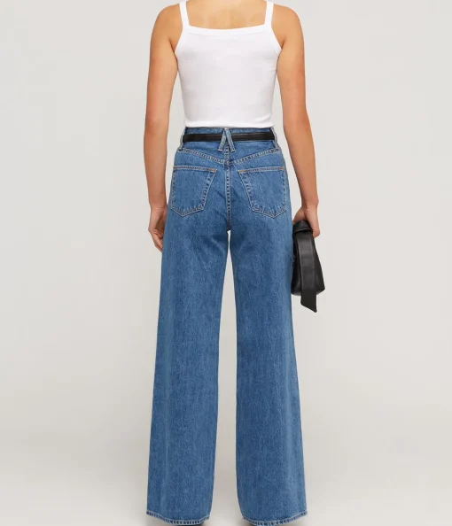 Eva Wide Tapered Leg in Sweet Memory