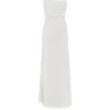 Fiona Strapless Maxi Dress in White