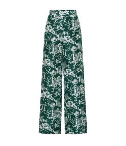Garden Toile Pj Pants in Ivy