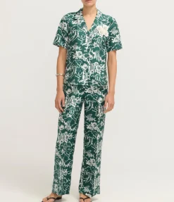 Garden Toile Pj Pants in Ivy