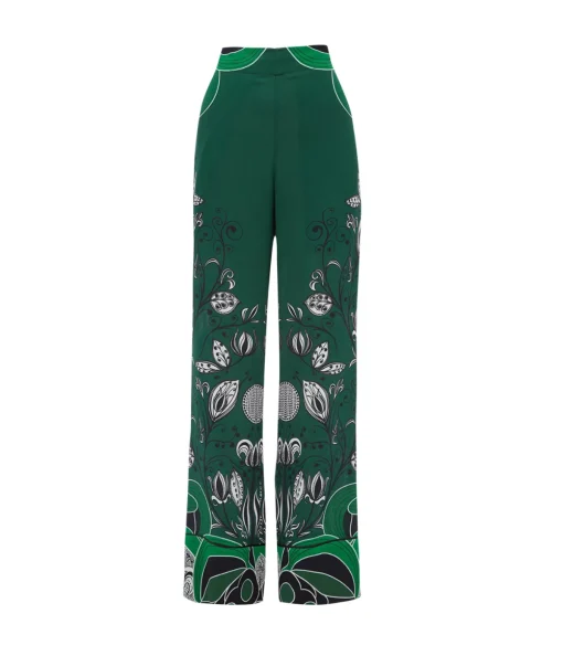 Havana Crepe Trouser in Enchantress Emerald