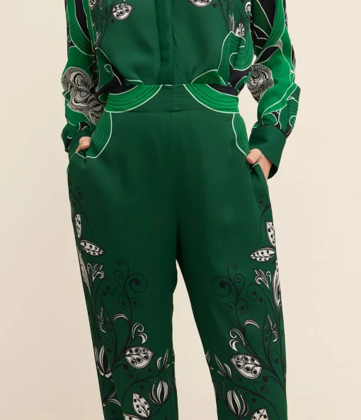 Havana Crepe Trouser in Enchantress Emerald