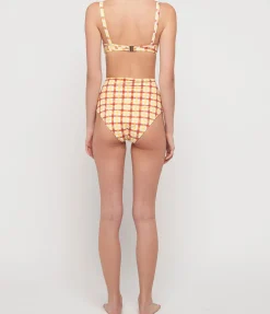 High Waisted Pant in Pineapple Gingham