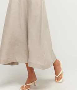 Ida Heeled Thong in Butter