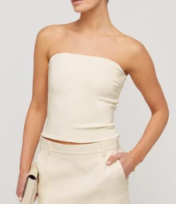 Illi Strapless Top in Buttermilk