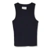 Isabel Rib Tank in Navy