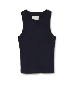 Isabel Rib Tank in Navy