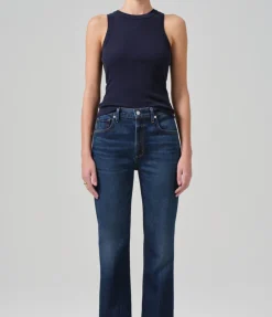 Isabel Rib Tank in Navy
