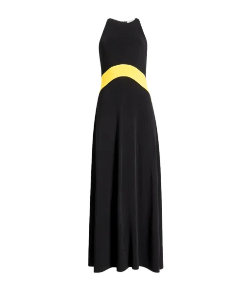 Jonati Halter Dress in Noir