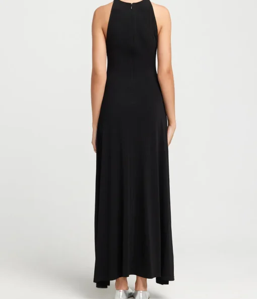 Jonati Halter Dress in Noir