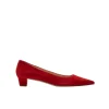 Judi Suede Pump in Red