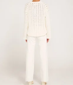 Julia Crew Neck Knit in Pristine