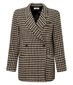 Kaia Blazer in Houndstooth