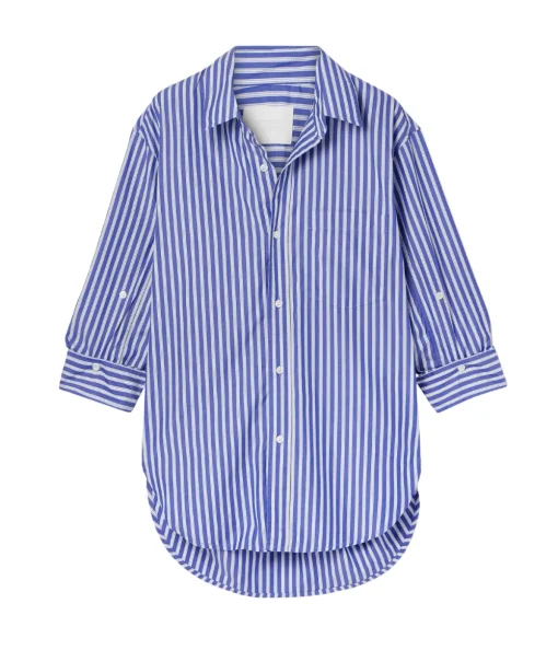 Kayla Shirt in Navy Stripe