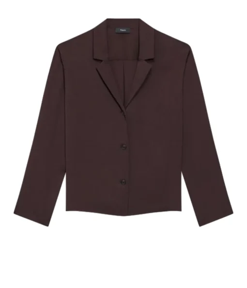Lapell Collared Blouse in Hickory