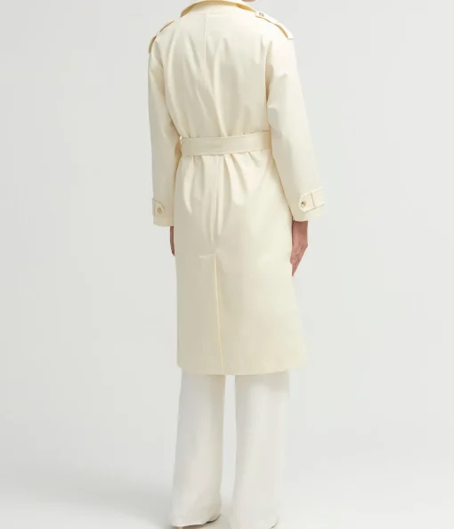 Layton Trench in Cream